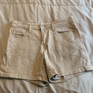 Levi’s patterned stretch denim shorts
